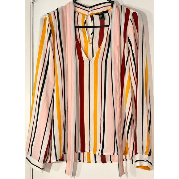 Striped Forever 21 Blouse - Picture 1 of 4